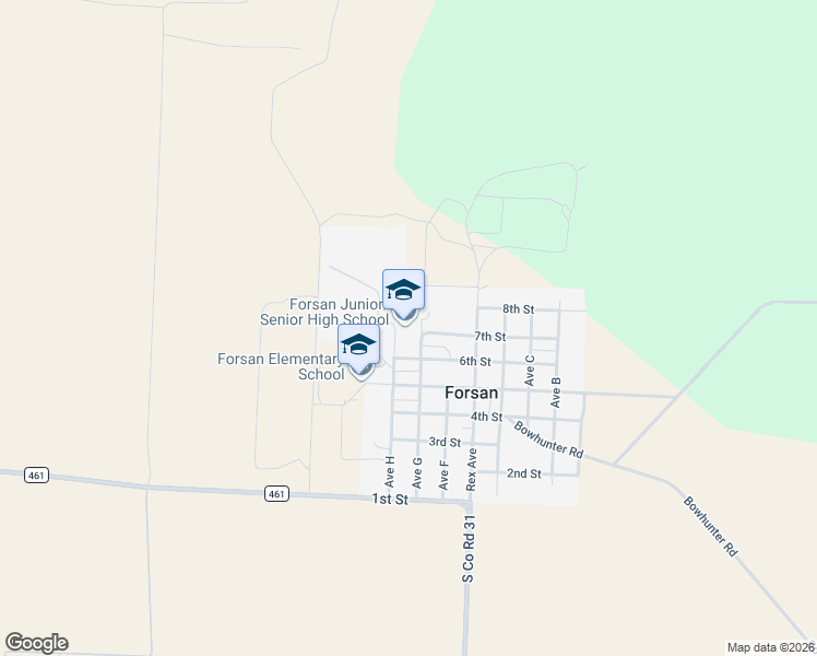 map of restaurants, bars, coffee shops, grocery stores, and more near 200 Avenue G in Big Spring