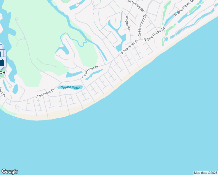 map of restaurants, bars, coffee shops, grocery stores, and more near 17 Grey Widgeon Road in Hilton Head Island