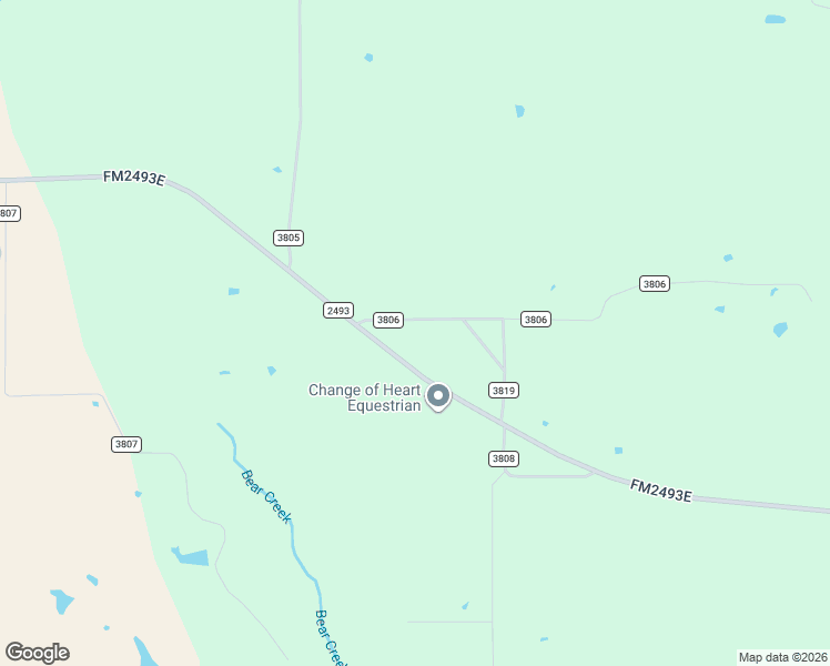 map of restaurants, bars, coffee shops, grocery stores, and more near 325 County Road 3806 in Bullard