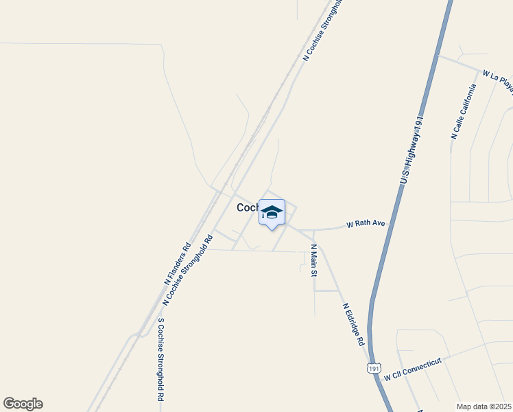 map of restaurants, bars, coffee shops, grocery stores, and more near 181 North Dos Cabezas Road in Cochise