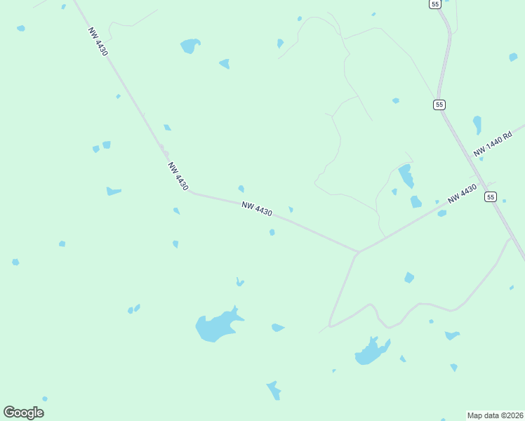 map of restaurants, bars, coffee shops, grocery stores, and more near Northwest 4430 in Blooming Grove