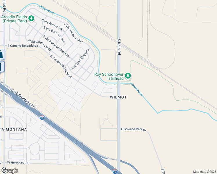 map of restaurants, bars, coffee shops, grocery stores, and more near 7035 Vuelta Aguarachay in Tucson