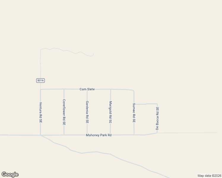 map of restaurants, bars, coffee shops, grocery stores, and more near Marigold Road Southeast in Luna County