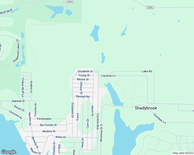 map of restaurants, bars, coffee shops, grocery stores, and more near 154 Caroline Bend in Bullard