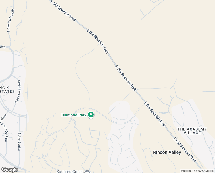 map of restaurants, bars, coffee shops, grocery stores, and more near 13280 East Old Spanish Trail in Tucson