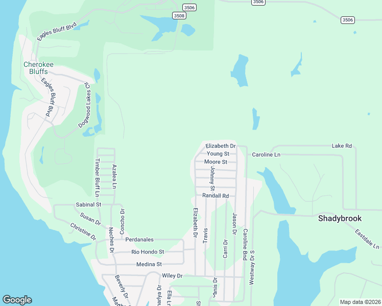 map of restaurants, bars, coffee shops, grocery stores, and more near 382 Elizabeth Drive in Bullard