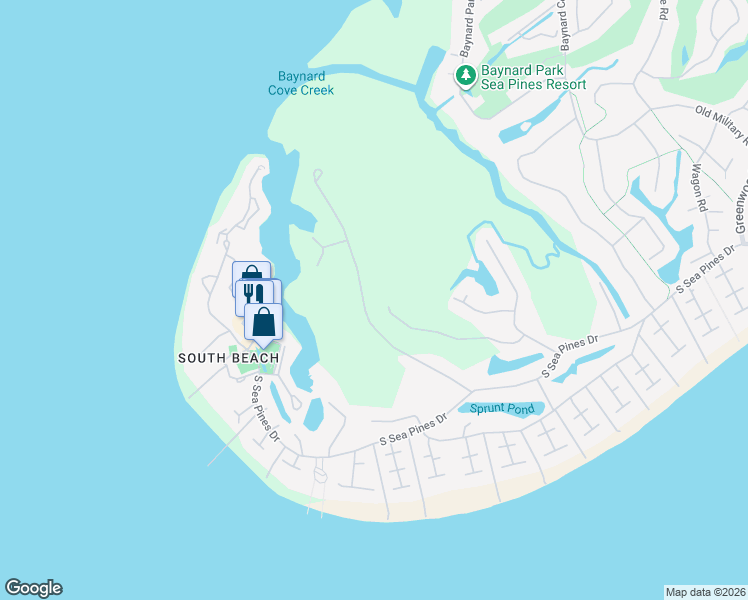 map of restaurants, bars, coffee shops, grocery stores, and more near 24 Gull Point Road in Hilton Head Island