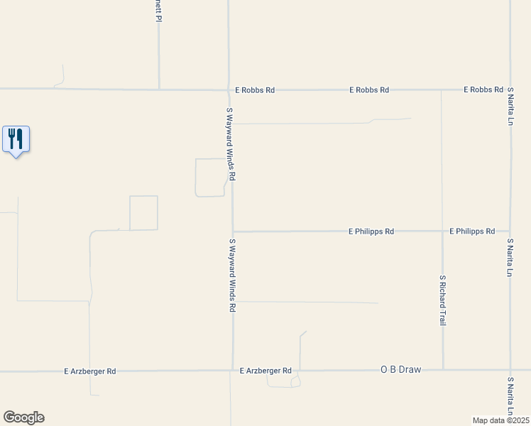 map of restaurants, bars, coffee shops, grocery stores, and more near 6768 South Wayward Winds Road in Willcox