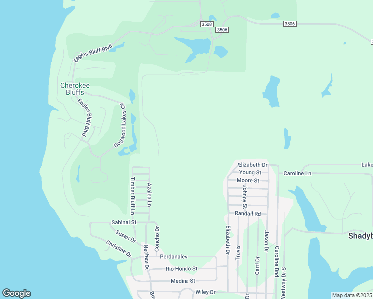 map of restaurants, bars, coffee shops, grocery stores, and more near 1077 County Road 3508 in Bullard