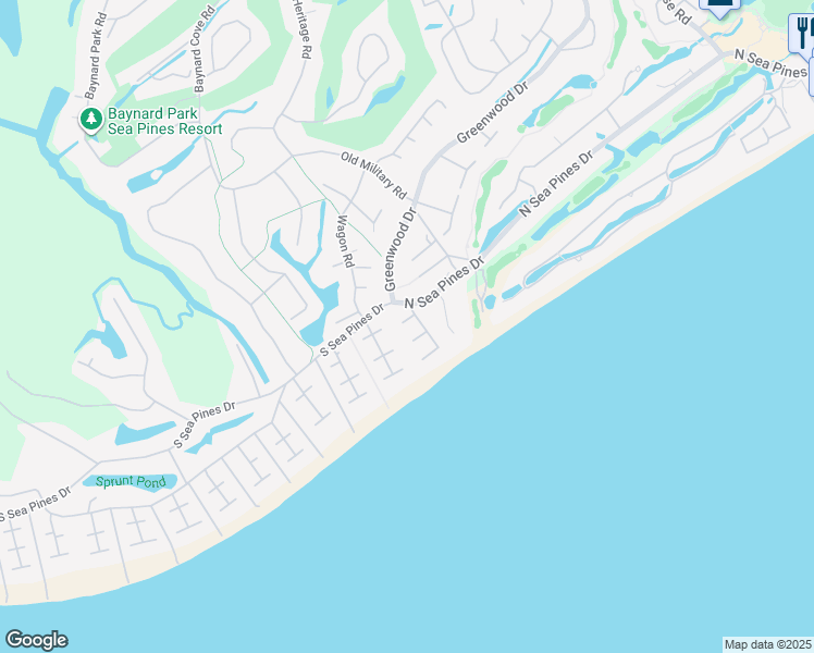 map of restaurants, bars, coffee shops, grocery stores, and more near 2 Surf Scoter Road in Hilton Head Island