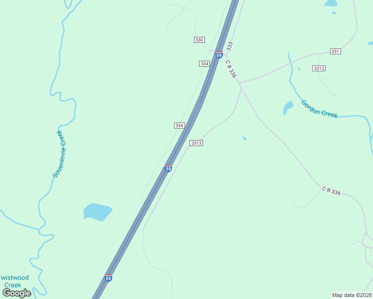 map of restaurants, bars, coffee shops, grocery stores, and more near County Road 3313 in Clarke County