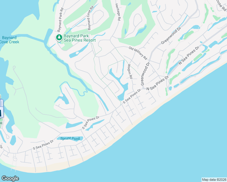 map of restaurants, bars, coffee shops, grocery stores, and more near 56 Deer Run Lane in Hilton Head Island