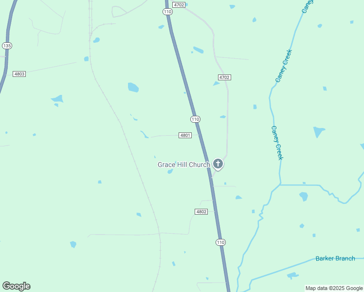 map of restaurants, bars, coffee shops, grocery stores, and more near 295 County Road 4801 in Troup