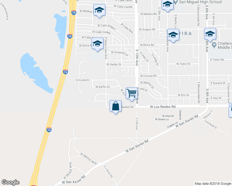 map of restaurants, bars, coffee shops, grocery stores, and more near 779 West Lightstar Circle in Tucson