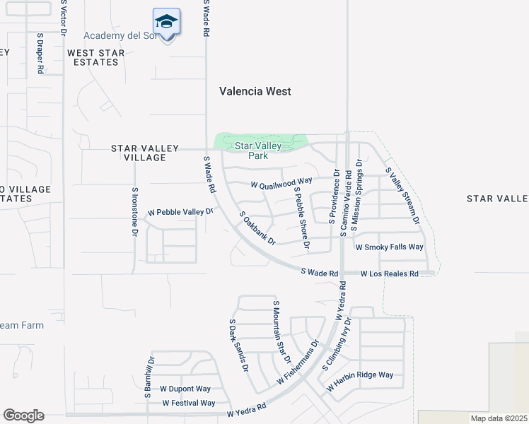 map of restaurants, bars, coffee shops, grocery stores, and more near 6842 West Dovewood Way in Tucson