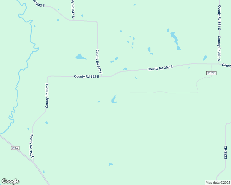map of restaurants, bars, coffee shops, grocery stores, and more near 9280 County Road 352 East in Henderson