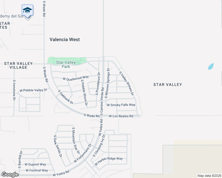 map of restaurants, bars, coffee shops, grocery stores, and more near 6540 West Elk Falls Way in Tucson