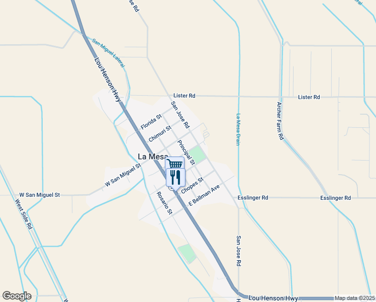 map of restaurants, bars, coffee shops, grocery stores, and more near 317 Josephine Street in La Mesa