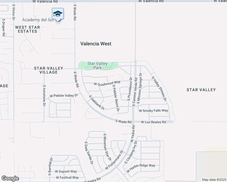 map of restaurants, bars, coffee shops, grocery stores, and more near 6741 West Pebble Shore Court in Tucson