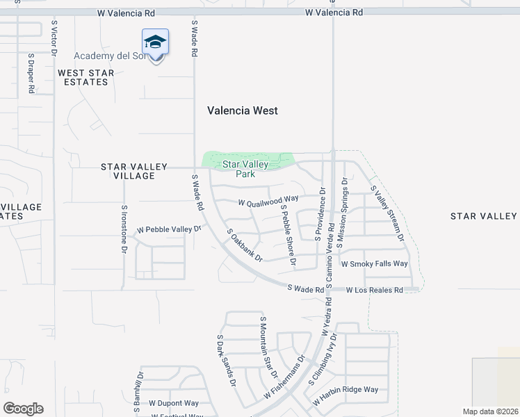 map of restaurants, bars, coffee shops, grocery stores, and more near 6823 West Quailwood Way in Tucson