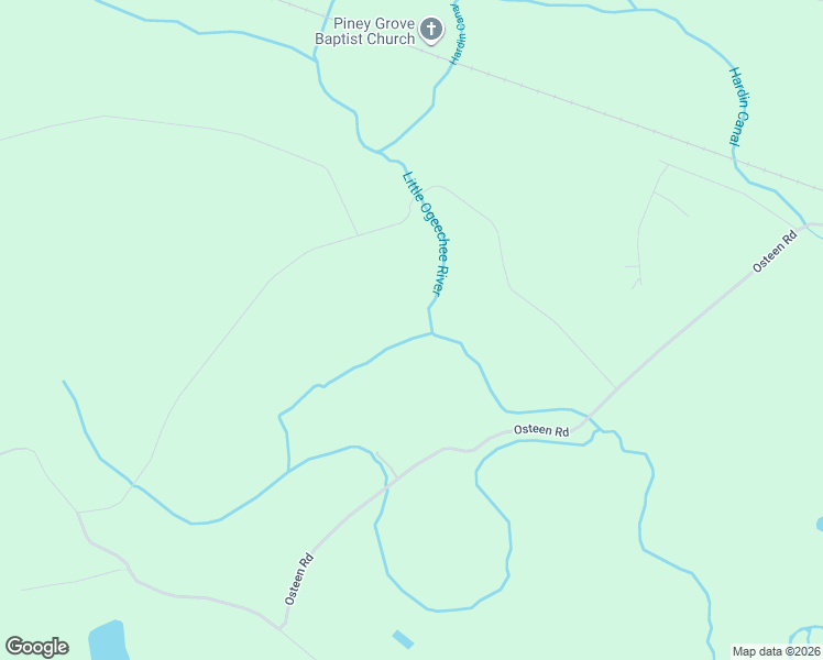 map of restaurants, bars, coffee shops, grocery stores, and more near 811 Osteen Road in Bloomingdale