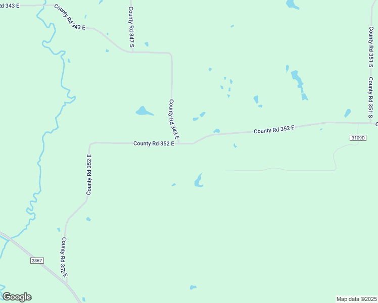 map of restaurants, bars, coffee shops, grocery stores, and more near 9280 County Road 352 East in Henderson