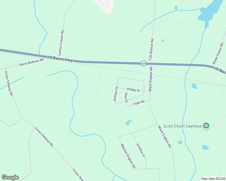 map of restaurants, bars, coffee shops, grocery stores, and more near 200 Joshua Circle in Ellabell