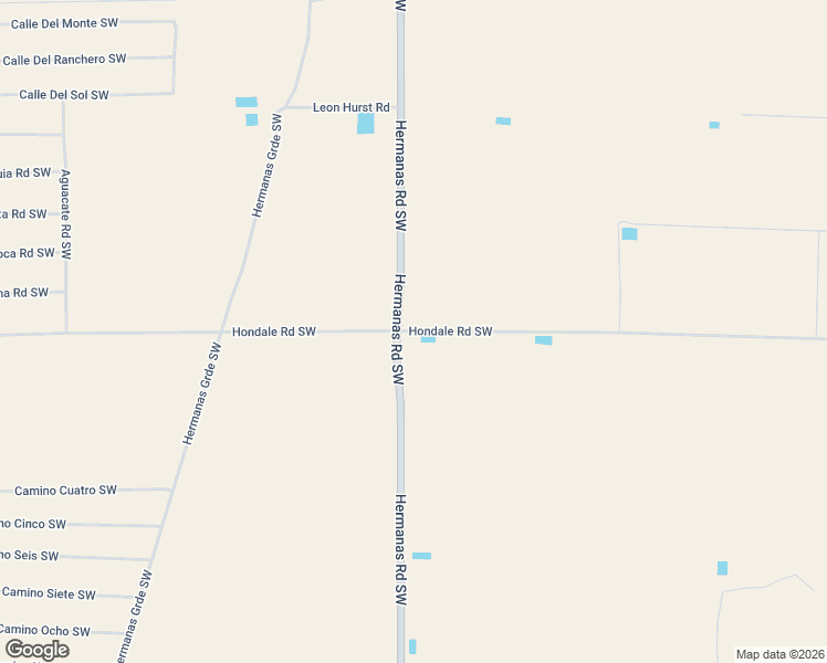 map of restaurants, bars, coffee shops, grocery stores, and more near Hondale Road Southwest in Luna County