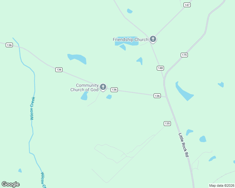 map of restaurants, bars, coffee shops, grocery stores, and more near 77 Community Church Road in McRae-Helena