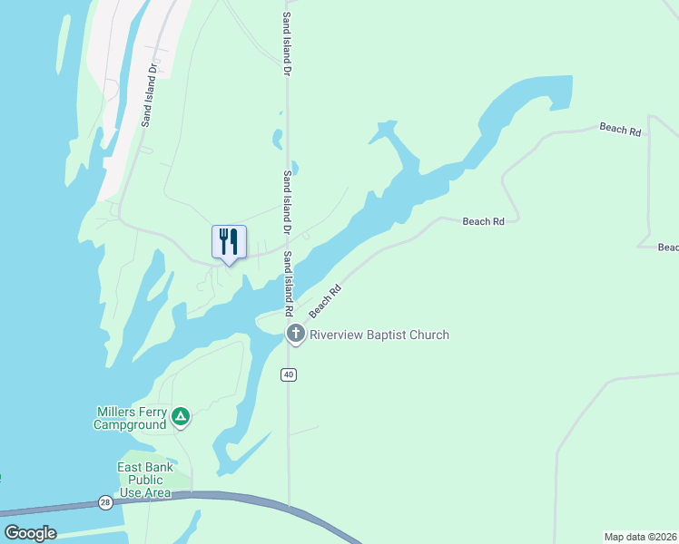 map of restaurants, bars, coffee shops, grocery stores, and more near 3 Sandy Shores in Camden