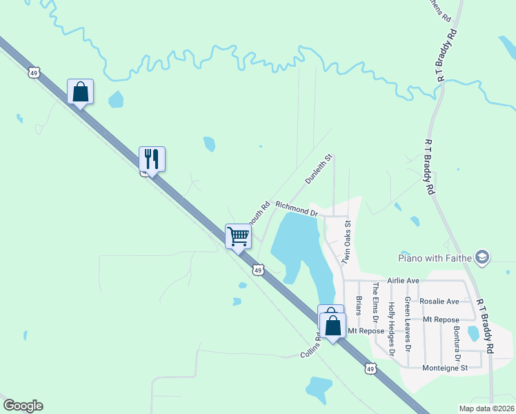 map of restaurants, bars, coffee shops, grocery stores, and more near 139 Monmouth Road in Florence