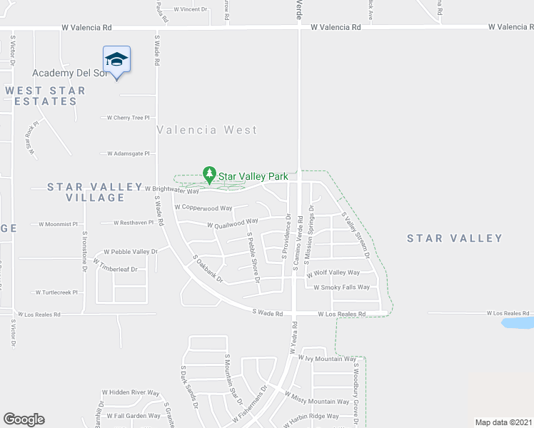 map of restaurants, bars, coffee shops, grocery stores, and more near 6684 West Quailwood Way in Tucson