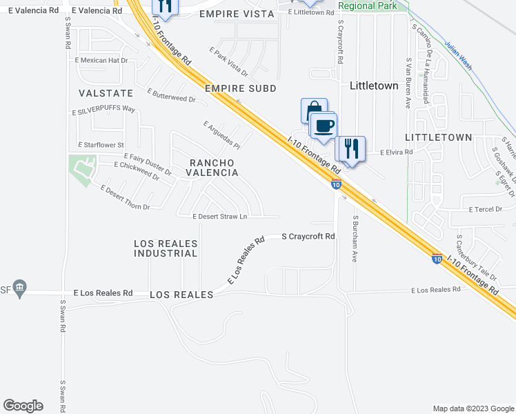 map of restaurants, bars, coffee shops, grocery stores, and more near 7046 South Ladys Thumb Lane in Tucson