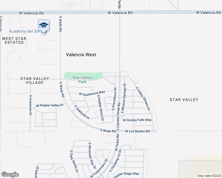 map of restaurants, bars, coffee shops, grocery stores, and more near 6652 West Quailwood Way in Tucson
