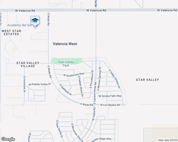 map of restaurants, bars, coffee shops, grocery stores, and more near 6684 West Quailwood Way in Tucson