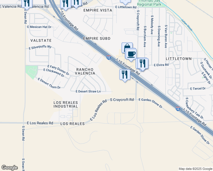 map of restaurants, bars, coffee shops, grocery stores, and more near 7046 South Ladys Thumb Lane in Tucson