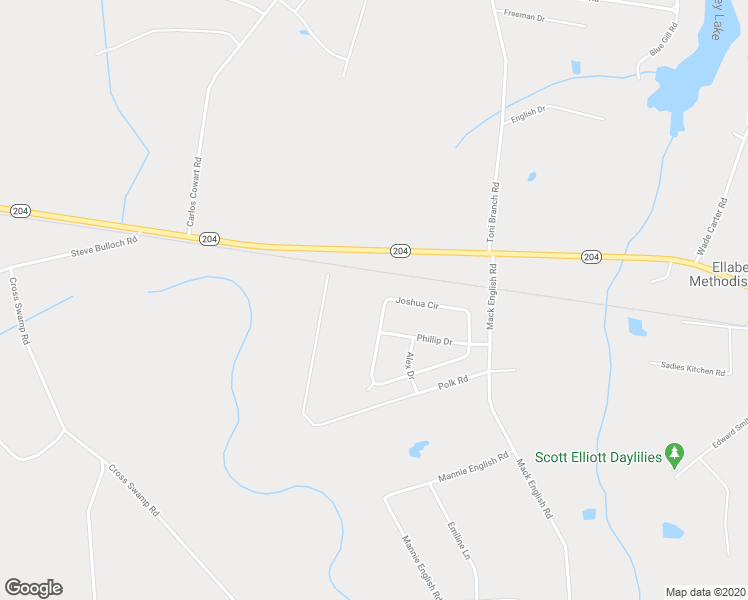 map of restaurants, bars, coffee shops, grocery stores, and more near 170 Joshua Circle in Ellabell