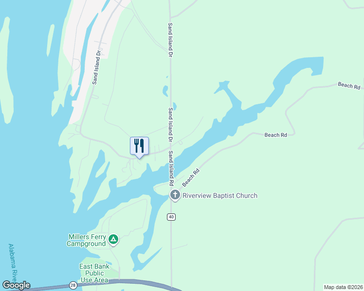 map of restaurants, bars, coffee shops, grocery stores, and more near 3 Sandy Shores in Camden