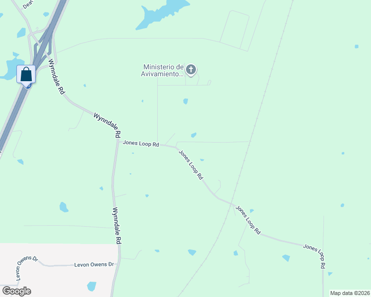 map of restaurants, bars, coffee shops, grocery stores, and more near 3553 Jones Loop in Terry