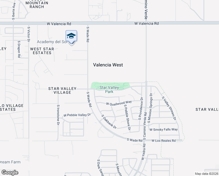 map of restaurants, bars, coffee shops, grocery stores, and more near 6852 West Brightwater Way in Tucson