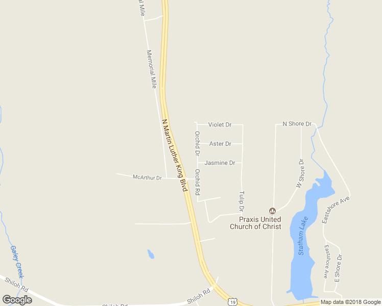 map of restaurants, bars, coffee shops, grocery stores, and more near 151 Orchid Road in Americus