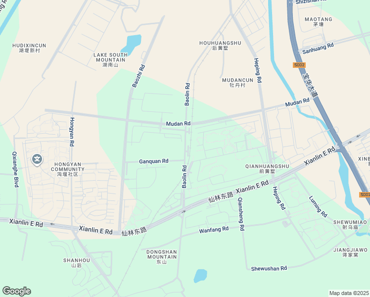 map of restaurants, bars, coffee shops, grocery stores, and more near Bao Lin Lu in Zhen Jiang Shi