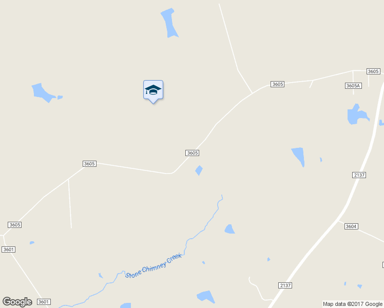 map of restaurants, bars, coffee shops, grocery stores, and more near County Road 3605 in Bullard