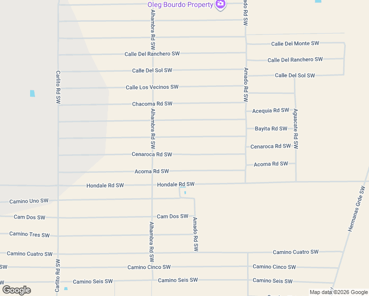 map of restaurants, bars, coffee shops, grocery stores, and more near Hondale Road Southwest in Deming