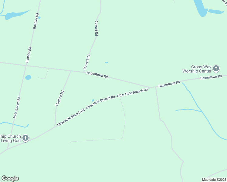 map of restaurants, bars, coffee shops, grocery stores, and more near 340 Otter Hole Branch Road in Pembroke