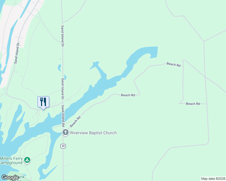map of restaurants, bars, coffee shops, grocery stores, and more near 435 Beach Road in Camden
