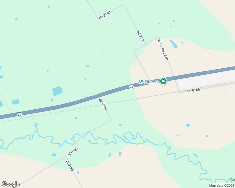 map of restaurants, bars, coffee shops, grocery stores, and more near 11108 Texas 31 in Kerens