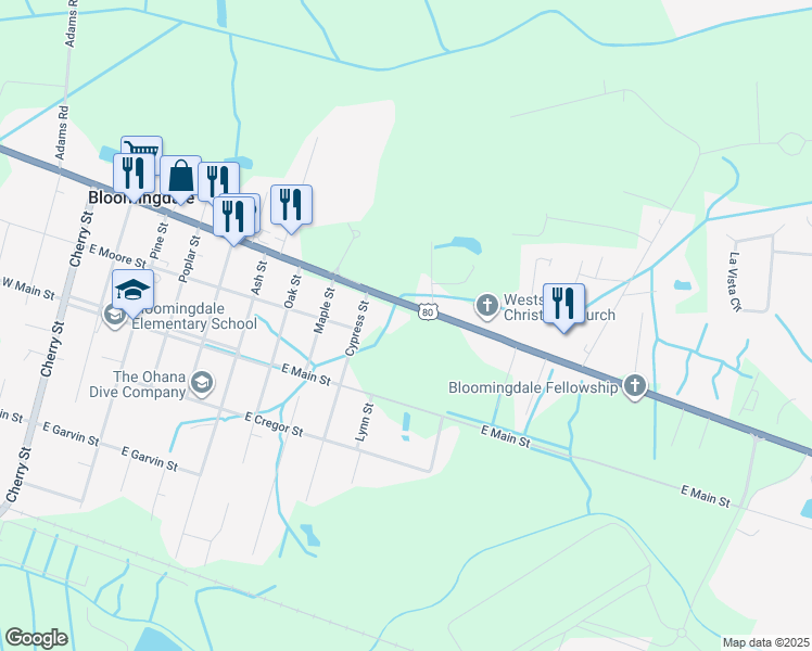 map of restaurants, bars, coffee shops, grocery stores, and more near 901 U.S. 80 in Tybee Island