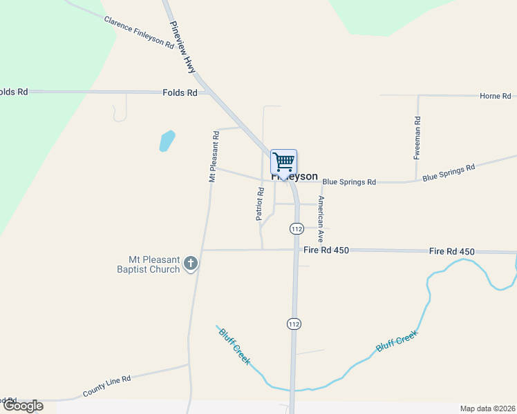 map of restaurants, bars, coffee shops, grocery stores, and more near Patriot Road in Pulaski County