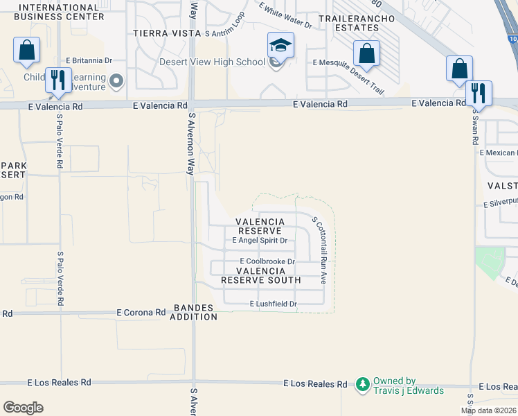 map of restaurants, bars, coffee shops, grocery stores, and more near 4075 East Cameo Point Drive in Tucson